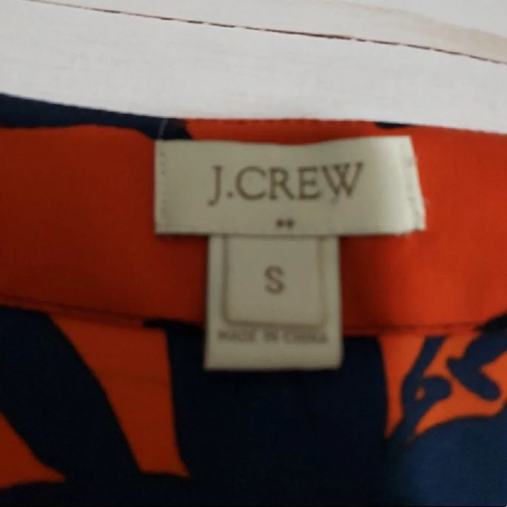 J. Crew Factory orange navy